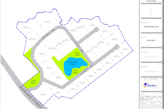 draw site plan, master plan, subdivision plan for city permit