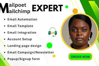 setup design wordpress email template automation mailpoet mailchimp woocommerce