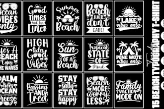 create bold and trendy typography t shirt design
