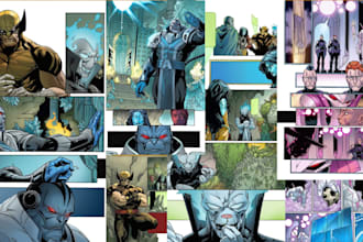 draw comic manga page comic artist anime manga  artist cartoon storyboard page