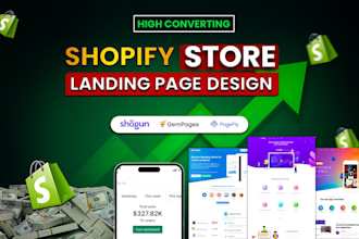 shopify landing page design using pagefly gempage replo shogun zipify funnelish