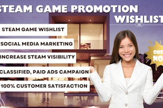 raise your steam game wishlist with expert promotion, steam game marketing