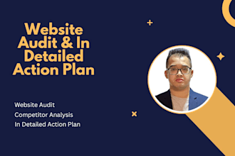 provide website audit report and in detailed action plan