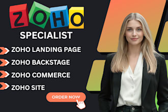 set up customize automate your zoho CRM zoho one landing page zoho desk form