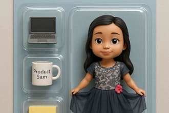 turn your photo into a custom action figure in blister pack