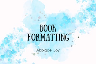 format your novel for print