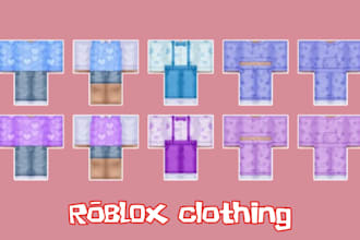 design customized roblox clothing for you