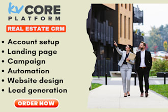 set up, customize and automate your kvcore real estate CRM and website