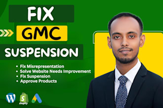 fix google merchant center suspension and approve products