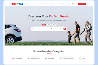 party rental website, photo booth website, bouncy castle website, wix, wordpress