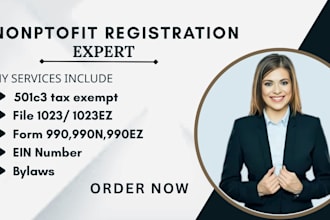 register 501c3 nonprofit, form 1023 or 1023ez, ein, bylaws, tax exempt, 990