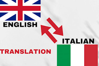 translate english to italian as a certified c1 linguist with extensive li