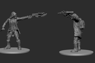 create 3d custom miniature hand paint warhammer board game miniature dnd minis