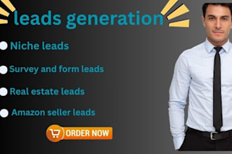 niche leads survey leads real estate leads amazon seller leads solar lead