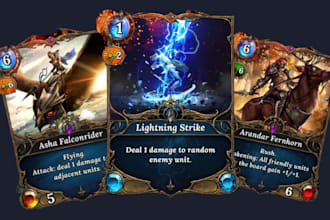 create card game template tcg ccg card frame illustration icon oracle board game
