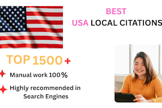 do top 1500 USA local citations and directory submission