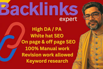 be your SEO expert to rank with high authority da pa mix backlinks