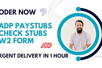 provide professional paystub, paycheck, payroll, w2