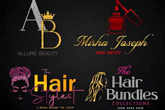 do luxury fashion, beauty, cosmetic spa hair salon logo