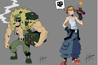 draw original characters and fan art