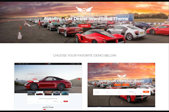 design ai car dealership website, ai car rental website car sales rental website