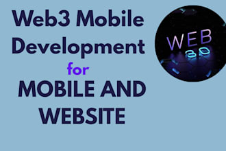 develop web3 web app web3 mobile app web3 website nft app daap app token app