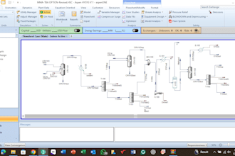 do chemical engineering related research studies and design on aspen hysys
