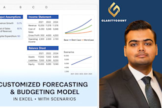 build a customized forecasting and projections for startups from scratch