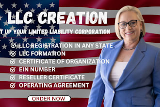 llc creation USA llc  registration company formation ein dissolve llc renew llc
