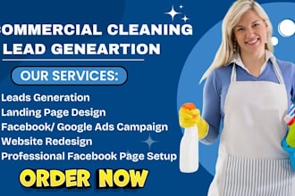 generate commercial cleaning leads, residential cleaning, cleaning sales funnel
