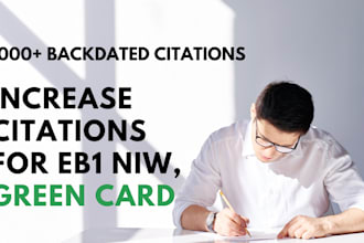 increase google scholar citation, backdate citation for eb1a eb1 niw requirement
