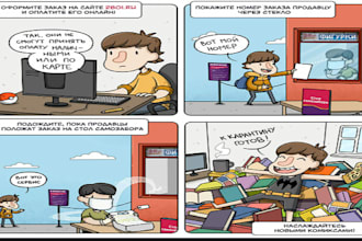 create nsfw comic, comic page, anime comic, manga page