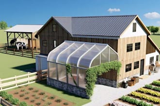 do3d  barndominium, farm, garden design, greenhouse, livestock shelter
