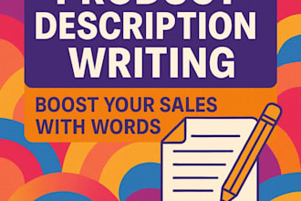 write engaging product descriptions and promotional articles