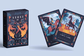 design card game card game box design playing tarot card game design board game