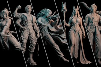 custom 3d collectible miniatures for 3d printing