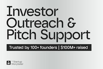 help you find and pitch investors and raise capital