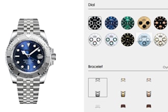 crate a 2d, 3d custom watch configurator on shopify using zakeke or kickflip