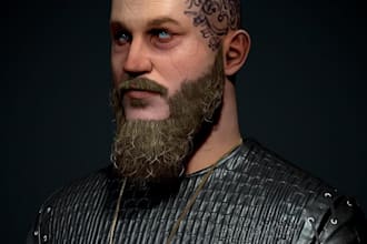 create 3d premium character, realistic, cartoon character, VR character
