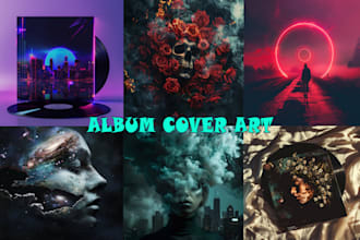 design retro inspired custom art for album covers mugs and tshirts