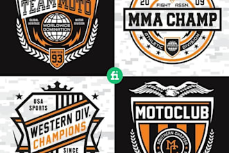 design baseball soccer basketball and any other sports logo with 24 hours