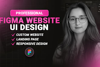 do figma website UI design, landing page design, website mockup