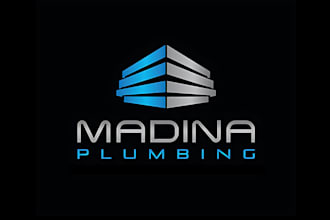 design minimalist plumbing or heating logo for your business