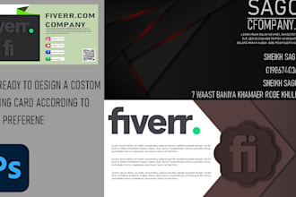 create a sleek and modern visiting card for your brand