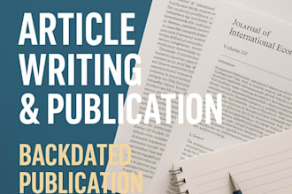 write peer reviewed articles and complete researcher profile for eb1, eb1a, niw
