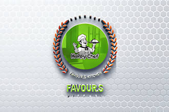 design fast food business, or BBQ restaurant, and chef logo