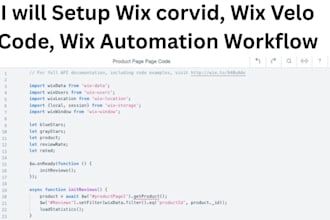 do wix corvid, wix velo code, wix automation workflow