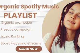 do effective spotify playlist music promotion presave campaign to boost music