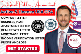 do attestation, verify statement, comfort letter, compilation as US licensed CPA