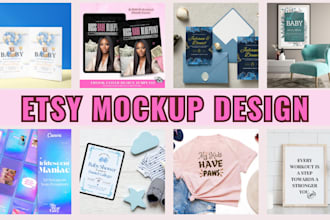 design high converting etsy listing mockups to boost your etsy shop sales